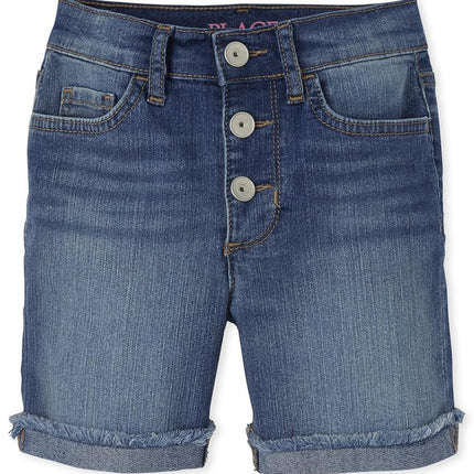 Shorts vaqueros midi, bajo deshilachado Josephine Wash, 4