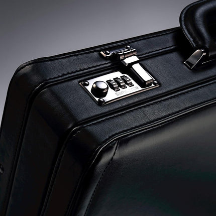 Samsonite Bonded Leather Attache 15.6, Black, 18", Bonded Leather Attache