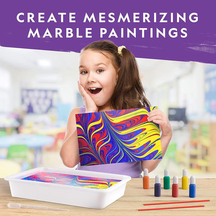 National Geographic Mega Arts and Crafts Kit for Kids – Mosaic, Marbling Paint & Air Dry Clay Pottery Kit – Art Projects for Kids Ages 8-12, Boys and Girls