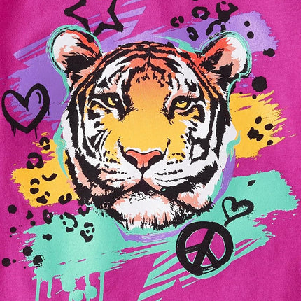 The Children's Place Boys' 5-Pack Short Sleeve Graphic T-Shirt, Love Rainbow/Butterfly/Sea Turtle/Tiger Doodle/Giraffe, XX-Large