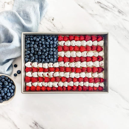 Moule à gâteau rectangulaire USA Pans 23 x 33 cm en acier aluminisé avec Americoat