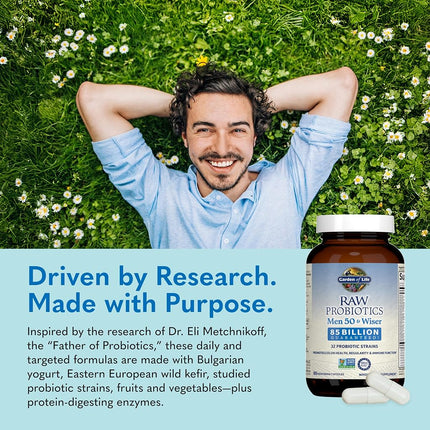 Raw Probiotics for Men 50 and Wiser 90 Capsules