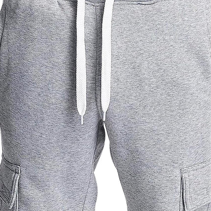 Southpole Men's Active Basic Jogger Fleece Pants Sweatpants, Heather Grey (C, X-Large