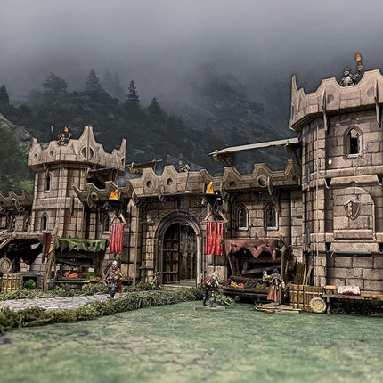 Battle Systems – Modular Fantasy Scenery – Perfect for Roleplaying and Wargames - Multi Level Tabletop Terrain for 28mm Miniatures – Colour Printed Model Diorama – (Citadel)