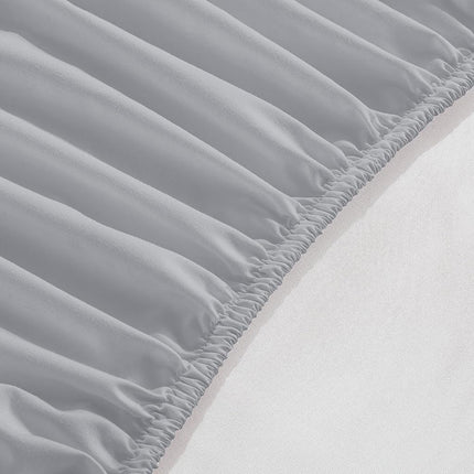 Elegant Comfort 1500 Premium Hotel Quality 18-24 Inches Deep - Extra Deep Pocket Single Fitted Sheet for High Mattress, Luxury and Softest, Smart Pocket - Wrinkle Free, Queen, Silver