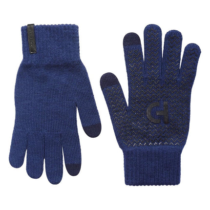 Cole Haan CLASSIC KNIT GLOVE Parent, Navy Blazer, L/XL