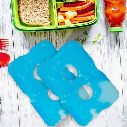 Healthy Packers Ice Packs For Lunch Box - Ice Blocks for Cool Bags and Cool Box - Ideal Freezer Blocks for Lunch Box - Original Long- Lasting Formula (4 Pack)