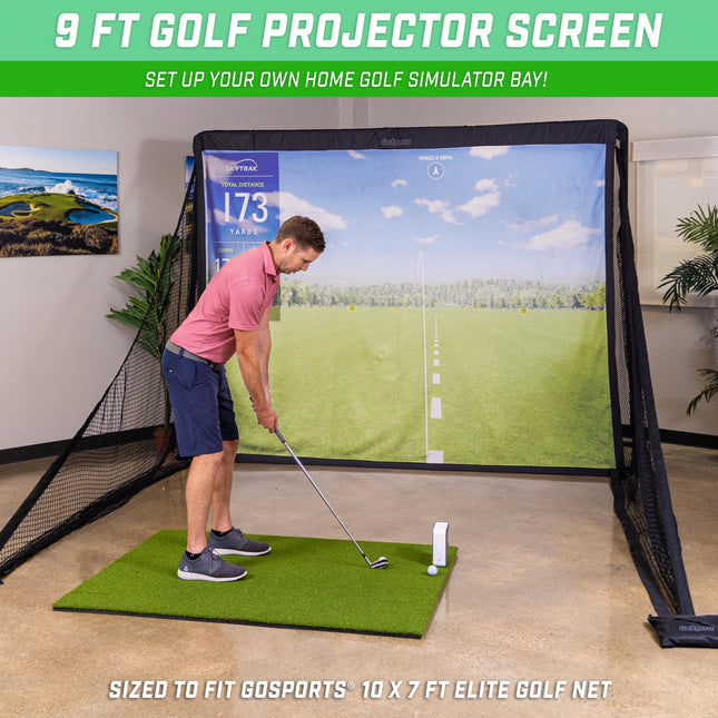GoSports 9 ft Golf Simulator Impact Screen