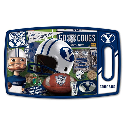 YouTheFan NCAA BYU Cougars Retro Series Tabla de cortar