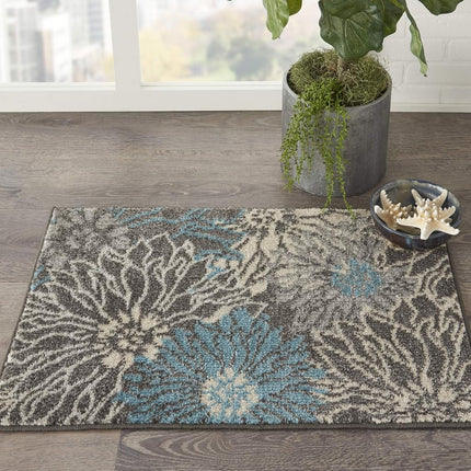 Nourison Charleston Black Sarouk 9.6-Feet by 13.6-Feet 100-Percent Wool Oversize Rug