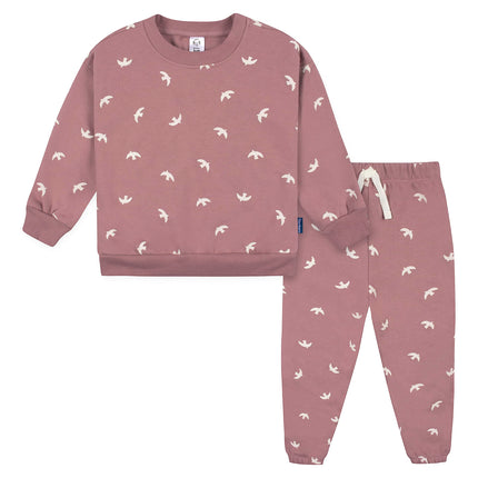 Gerber Baby Girls' Toddler 2-piece Fleece Sweatshi