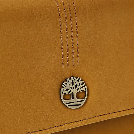 Timberland Women Leather RFID Flap Wallet Clutch Organizer, Wheat (Nubuck), One Size