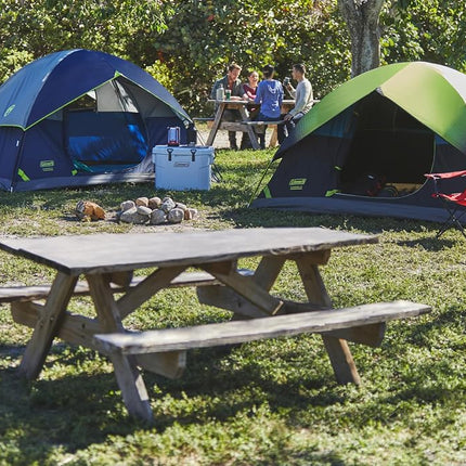 Tienda de campaña Coleman Sundome para 4 personas con doble techo, tienda impermeable que se monta en 10 minutos