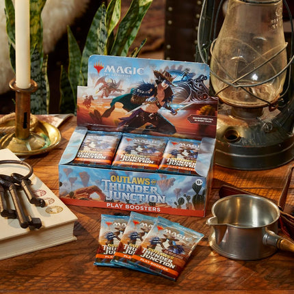 Magic The Gathering Outlaws of Thunder Junction Play Booster Box - 36 Packs (504 Magic Cards) (English Version)