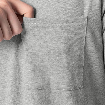 Fruit of the Loom Men's Eversoft Cotton T-Shirts (S-4XL), Pocket-2 Pack-Grey Heather, Medium