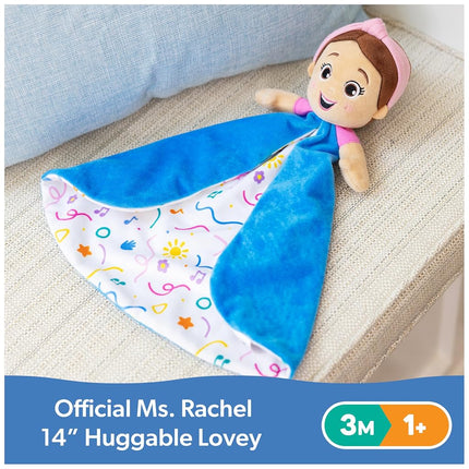 Ms. Rachel Official Huggable Lovey, Double Sided, Machine Washable Security Blankets for Babies Ages 3 Months-1+