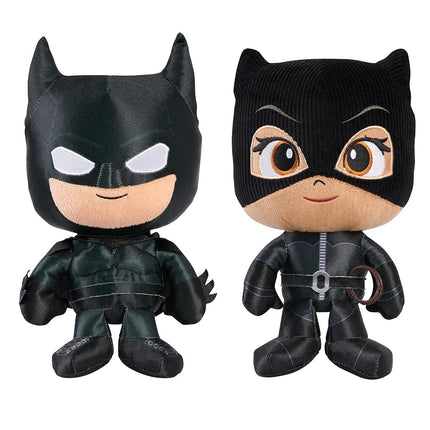Set de 2 peluches pequeños de 11 pulgadas de The Batman™ y Selina Kyle, de la película The Batman™, juguetes para niños de 3 años en adelante, exclusivo de Amazon de Just Play