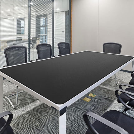 CENNBIE Leather Desk Mat, 200 x 100cm Extra Large Desk Pad Blotter Protector, Extended Non-Slip Table Pad, Waterproof PU Leather Desk Mat on top of desks Large for Office and Home (Black)