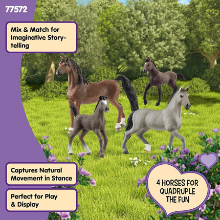 SCHLEICH Horse Club 4-Piece Horse Collector Horse Toys & Horse Gifts for Girls Ages 5+