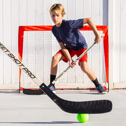 GoSports Hockey Street Sticks - Palos de hockey de madera premium para hockey callejero