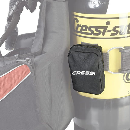 Cressi Back Weight Pockets for Ultralight/Air Travel B.C.'D - Black
