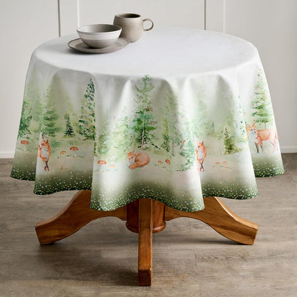 Maison d' Hermine Table Cloth Round Table Reusable 100% Cotton 63" Diameter