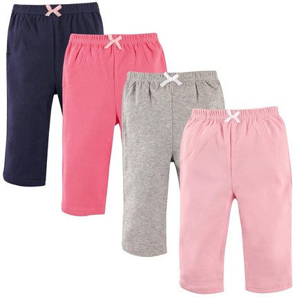 Luvable Friends Unisex Baby Cotton Pants, Girl Solid, 0-3 Months