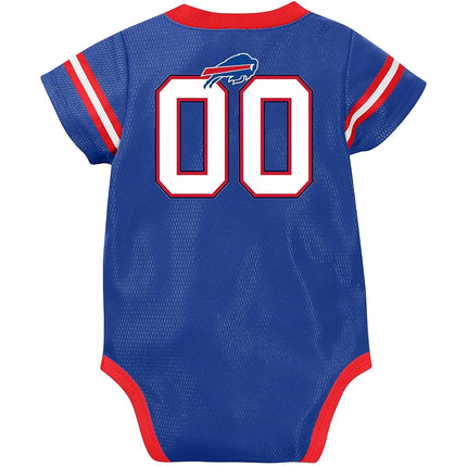 NFL Buffalo Bills Team Jersey Bodysuit, red/white/blue Buffalo Bills, 6-12 Months