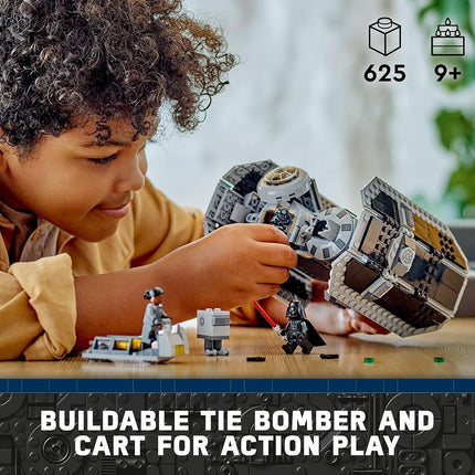 LEGO Star Wars 75347 TIE Bomber Building Toy - Starship Model incl. a Gonk Droid Figure & Darth Vader Minifigure with a Lightsaber - Gift for 9+ Year Old Boys