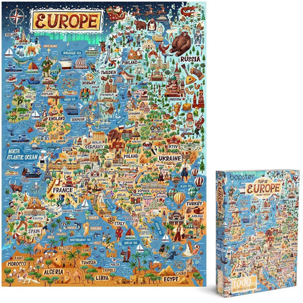 Jigsaw Puzzles for Adults 1000 Piece Map of Europe