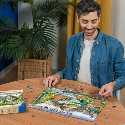 Ravensburger Glacier National Park 500 Piece Puzzle for Adults