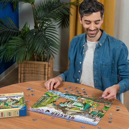 Ravensburger Glacier National Park 500 Piece Puzzle for Adults