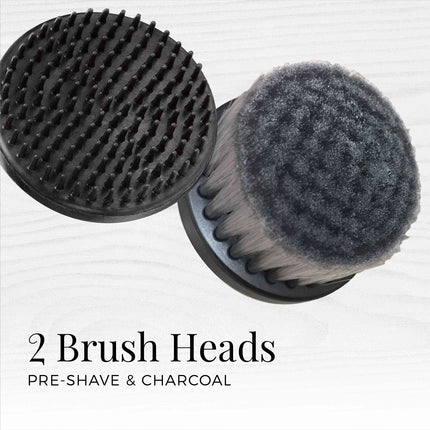 Remington Reveal Cepillo de Limpieza Facial Compacto para Hombres con Cabezales Pre-Afeitado y Carbón (FC1500B)