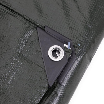 Kotap 10 x 12 Ft. Heavy-Duty Protection/Coverage Tarp, 8-mil, Reversible, Multi-Use, Waterproof, Green-Silver, 1-Pack (TGS-1012)