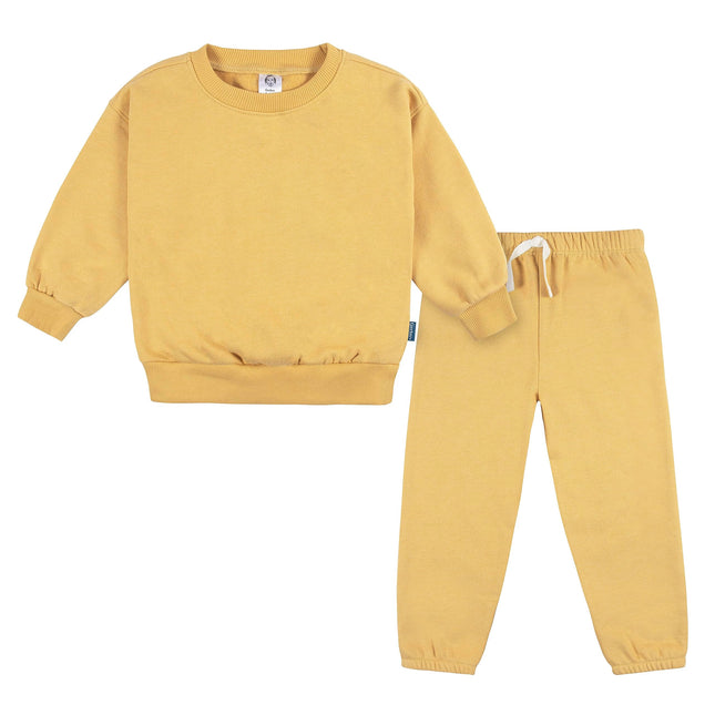 Gerber Baby Girls' Toddler 2-piece Fleece Sweatshi