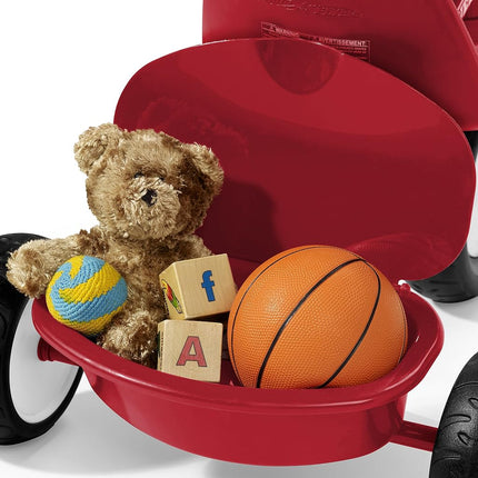 Kids Bike, Toddler Bike, Toddler Toys, Kids Toys for Ages 2-4, Radio Flyer Deluxe Steer & Stroll Tricycle, Trike for Ages 2-5, Red