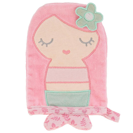 Stephen Joseph, Kids Bath Mitts, Mermaid, 5.5" x 8