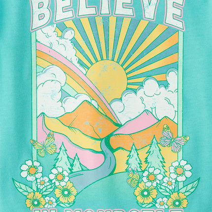 The Children's Place Assorted Everyday Short Sleeve Graphic T-Shirts,multipacks, Believe/Dreamer/Happy Icons, Small