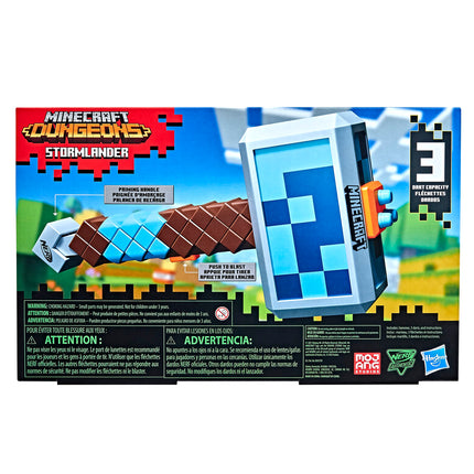 Nerf Minecraft Stormlander Hammer Dart Shooter 3 Dart Shooter Includes 3 Official Nerf Elite Darts Multicoloured