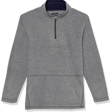 Sudadera de forro polar cálida con cremallera de un cuarto para niños The Children's Place, gris Eclipse, S