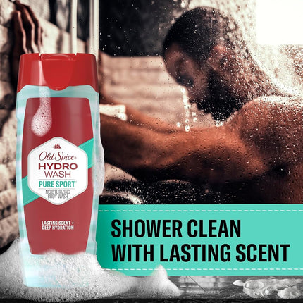 Old Spice Hydro Body Wash Hardest Working Collection Pure Sport Plus, 16.0 oz