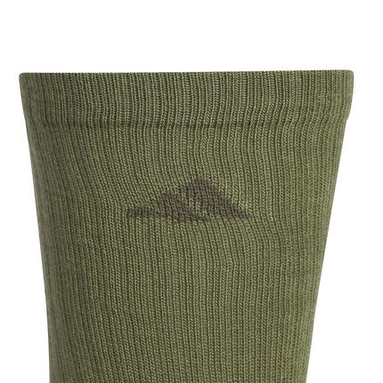 adidas Mens Men's Athletic Cushioned 6-pack Crew Crew Sock (pack of 6), Olive Strata Green/Dark Blue/Carbon Grey, M