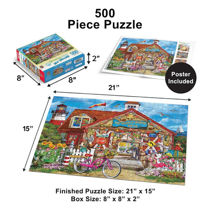 MasterPieces 550 Piece Jigsaw Puzzle for Adults, Family, Or Youth - Greetings from New England - 18" x 24"