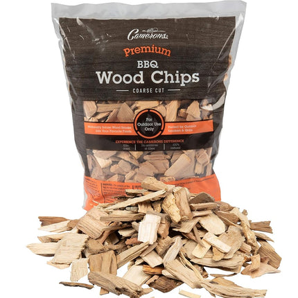 Smoking Chips - (Bourbon Soaked Oak) Kiln Dried, 100% Natural Coarse Wood Smoker Shavings - 2lb Barbecue Chips