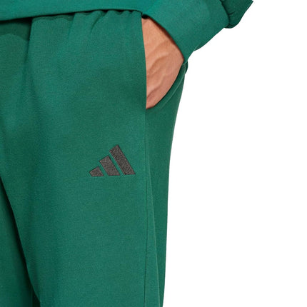 adidas Men's Essentials Feel Cozy Fleece Pants, Black/White, S Tall