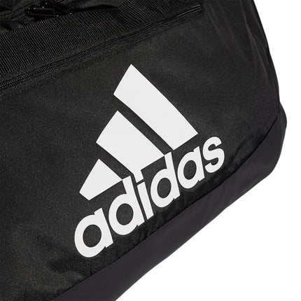 Adidas Defender 4 Small Duffel Bag, Black/White, 11.75"x20.5"x11", Defender 4 Small Duffel Bag