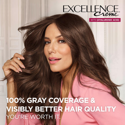 L'Oréal Paris Excellence Créme Permanent Hair Color, 5 Medium Brown, 3 Count