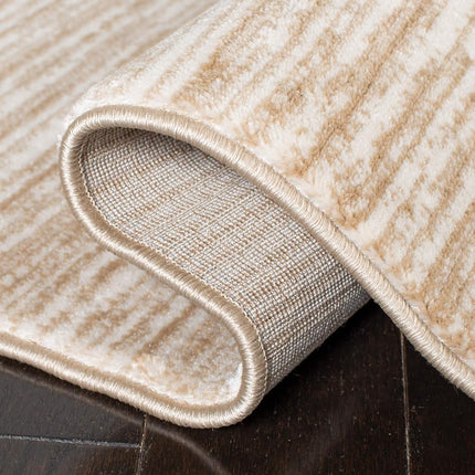 SAFAVIEH Vision Collection VSN606F Modern Ombre Tonal Chic Non-Shedding Living Room Dining Bedroom Area Rug 10' x 10' Square Cream