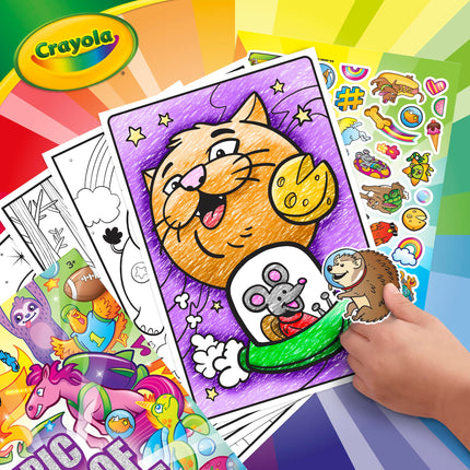 CRAYOLA Epic Book of Awesome, All-in-One Coloring Book Set, 288 Animal Coloring Pages, Gift for Kids, Age 3, 4, 5, 6 [Jun 21, 2025] 1
