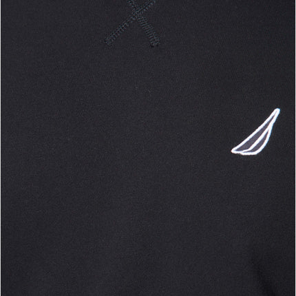 Nautica Men's Basic Crew Neck Fleece Sweatshirt, True Black, Medium